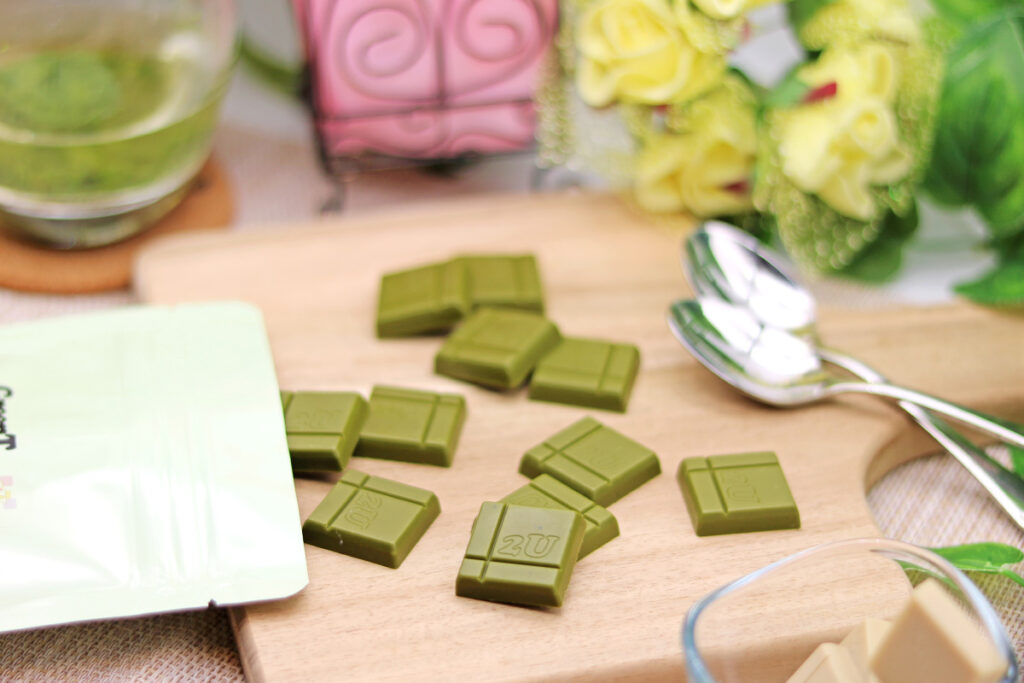 緑茶を使用したチョコレート